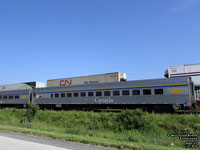 Via Rail 4107 (4100-serie Stainless steel coach: 74 seats) (ex-AMTK 4417, exx-SP 2230, exxx-T&NO 442, nee SP 2369)
